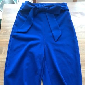 Royal blue high waisted pants